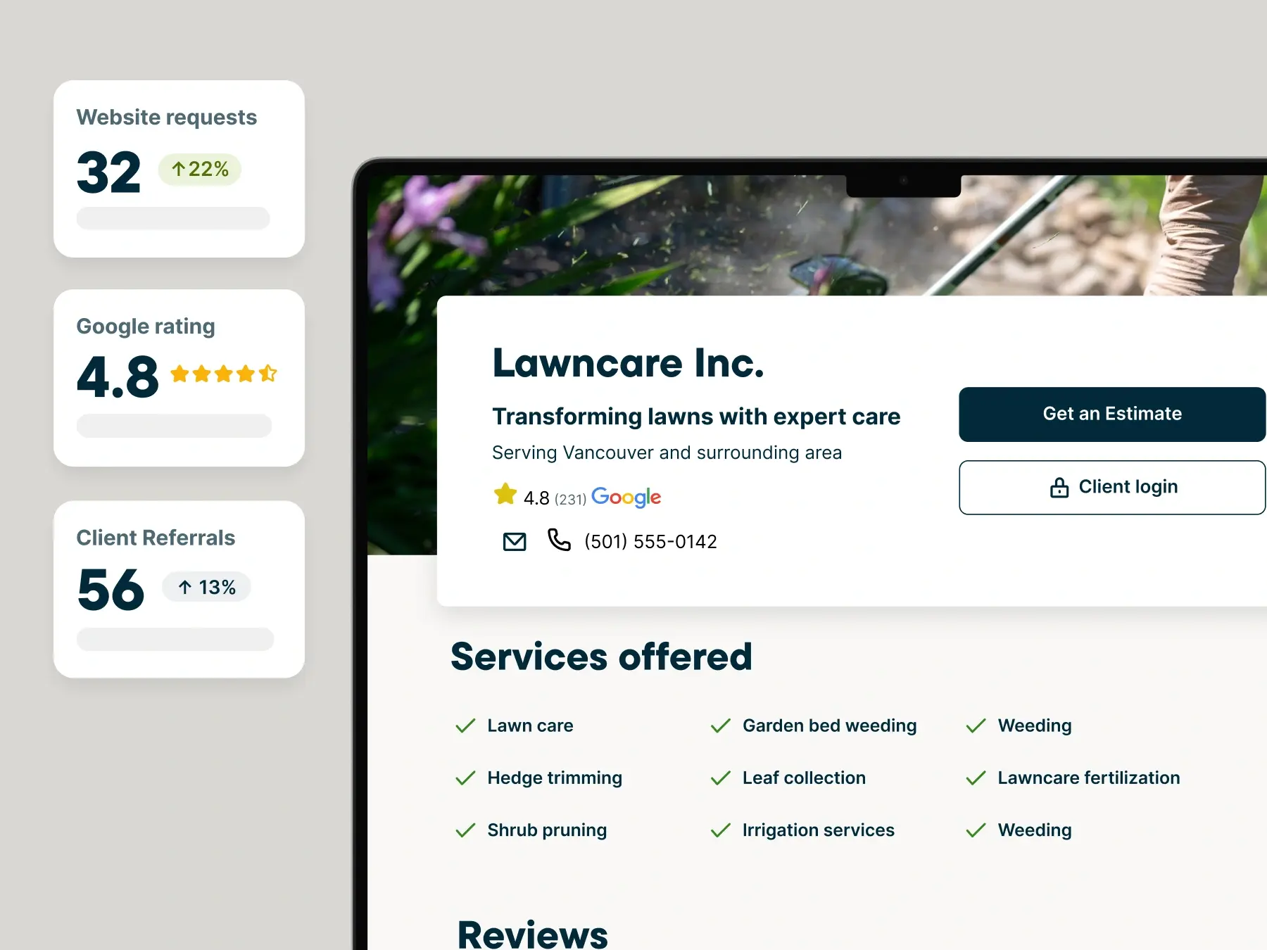 A quote in the Jobber app